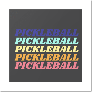 Retro Pickleball Posters and Art